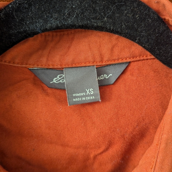 Eddie Bauer Exterior Utility Jacket Rust Orange Sz XS - EUC - Picture 4 of 6